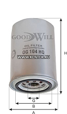 Фильтр масляный двигателя GOODWILL OG 104 HQ GOODWILL  - фото, характеристики, описание.