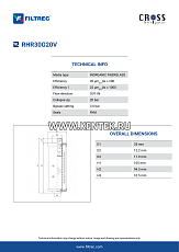 гидравлический фильтрэлемент FILTREC RHR30G20V FILTREC  - фото, характеристики, описание.