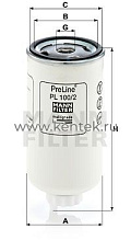 топливный фильтр серии PreLine MANN-FILTER PL100/2 MANN-FILTER  - фото, характеристики, описание.