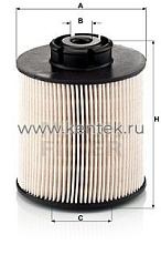 топливный фильтр без метал. частей MANN-FILTER PU1046/1X MANN-FILTER  - фото, характеристики, описание.