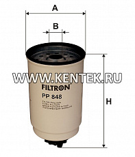 топливный фильтр коробочного типа FILTRON PP848 FILTRON  - фото, характеристики, описание.