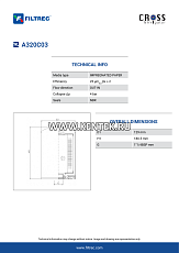 гидравлический фильтр элемент FILTREC A320C03 FILTREC  - фото, характеристики, описание.