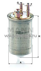 топливный фильтр MANN-FILTER WK853/18 MANN-FILTER  - фото, характеристики, описание.