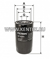 навинчивающийся масляный фильтр (коробочного типа) FILTRON OP626/4 FILTRON  - фото, характеристики, описание.