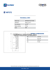 гидравлический фильтр элемент FILTREC WP372 FILTREC  - фото, характеристики, описание.