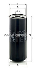 масляный фильтр MANN-FILTER W11102/28 MANN-FILTER  - фото, характеристики, описание.
