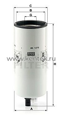 топливный фильтр MANN-FILTER WK1270 MANN-FILTER  - фото, характеристики, описание.