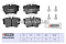 Торм. колодки дисковые задн. Nissan Primastar 01-; Opel Vivaro A, B 01-; Renault Trafic II, III 01- (M2623980) MARSHALL