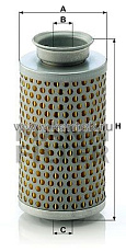 масляный фильтроэлемент MANN-FILTER H615 MANN-FILTER  - фото, характеристики, описание.