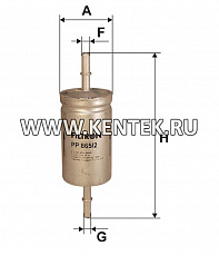 топливный фильтр коробочного типа FILTRON PP865/2 FILTRON  - фото, характеристики, описание.