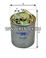 Фильтр топливный GOODWILL FG 207 GOODWILL  - фото, характеристики, описание.