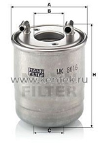 топливный фильтр MANN-FILTER WK8016X MANN-FILTER  - фото, характеристики, описание.