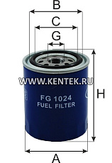 Фильтр топливный GOODWILL FG 1024 GOODWILL  - фото, характеристики, описание.