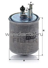 топливный фильтр MANN-FILTER WK918/2X MANN-FILTER  - фото, характеристики, описание.