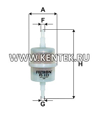 Filtron PS 822 Фильтр топливный FILTRON  - фото, характеристики, описание.