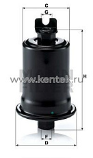 топливный фильтр MANN-FILTER WK614/30 MANN-FILTER  - фото, характеристики, описание.