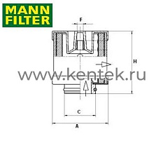 сепаратор воздух-масло MANN-FILTER LE5002 MANN-FILTER  - фото, характеристики, описание.