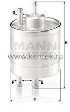 топливный фильтр MANN-FILTER WK711/1 MANN-FILTER  - фото, характеристики, описание.