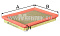 K1053_фильтр воздушный! 194x155x29 THERMO KING MFILTER