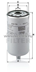 топливный фильтр высокого давления MANN-FILTER WDK725 MANN-FILTER  - фото, характеристики, описание.