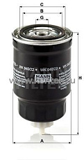 топливный фильтр MANN-FILTER WK940/22 MANN-FILTER  - фото, характеристики, описание.
