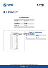 Гидравлический фильтр-элемент FILTREC DHD160W200V FILTREC  - фото, характеристики, описание.