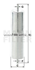 топливный фильтр MANN-FILTER WK6011 MANN-FILTER  - фото, характеристики, описание.