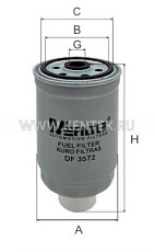 Фильтр топливный M-FILTER DF3572 M-FILTER  - фото, характеристики, описание.