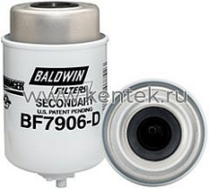элемент топливного сепаратора SPIN-ON со сливом Baldwin BF7906-D Baldwin  - фото, характеристики, описание.