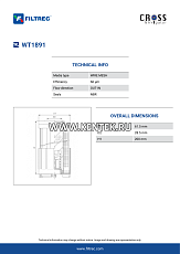 гидравлический фильтр элемент FILTREC WT1891 FILTREC  - фото, характеристики, описание.