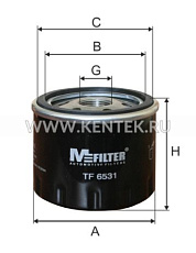 Фильтр масляный M-FILTER TF6531 M-FILTER  - фото, характеристики, описание.