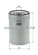 топливный фильтр MANN-FILTER WK1070X MANN-FILTER  - фото, характеристики, описание.