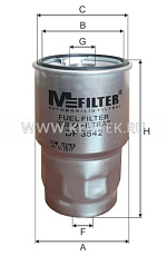 Фильтр топливный M-FILTER DF3542 M-FILTER  - фото, характеристики, описание.