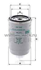 топливный фильтр MANN-FILTER WK842 MANN-FILTER  - фото, характеристики, описание.