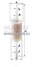 топливный фильтр MANN-FILTER WK32(10) MANN-FILTER  - фото, характеристики, описание.