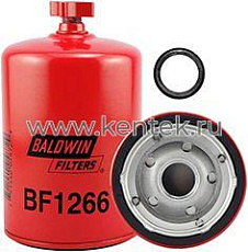 топливный фильтр, Spin-on (накручивающийся) / Drain Baldwin BF1266 Baldwin  - фото, характеристики, описание.