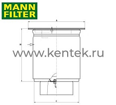 сепаратор воздух-масло MANN-FILTER LE14007 MANN-FILTER  - фото, характеристики, описание.
