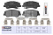 Торм. колодки дисковые передн. Hyundai Solaris I 10- / i20 14-; Kia Rio III 11- / Picanto II 11- (M2625348) MARSHALL