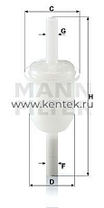 топливный фильтр MANN-FILTER WK31/4(10) MANN-FILTER  - фото, характеристики, описание.
