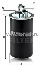 топливный фильтр MANN-FILTER WK722/1 MANN-FILTER  - фото, характеристики, описание.