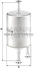 топливный фильтр MANN-FILTER WK720/3 MANN-FILTER  - фото, характеристики, описание.
