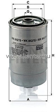 топливный фильтр MANN-FILTER WK842/15 MANN-FILTER  - фото, характеристики, описание.