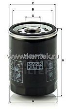 масляный фильтр MANN-FILTER W713/29 MANN-FILTER  - фото, характеристики, описание.