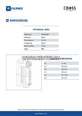 гидравлический фильтрэлемент FILTREC RHR500B50B FILTREC  - фото, характеристики, описание.