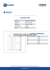 гидравлический фильтр элемент FILTREC WG337 FILTREC  - фото, характеристики, описание.