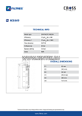 гидравлический фильтр элемент FILTREC WX449 FILTREC  - фото, характеристики, описание.
