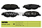 Торм. колодки диск. передн. Skoda Fabia II, III 07- / Rapid I, II 12-; VW Polo Sedan I, II 10- (SP0301.2050) SIMPECO