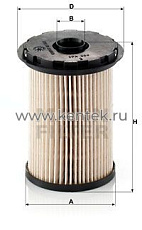 топливный фильтр без метал. частей MANN-FILTER PU731X MANN-FILTER  - фото, характеристики, описание.