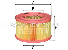 A1001_фильтр воздушный !HATZ, BOMAG MFILTER M-FILTER  - фото, характеристики, описание.