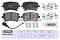 Торм. колодки дисковые задн. VW Transporter (T5, T6) 03- / Multivan (T5, T6) 03- (M2623326) MARSHALL